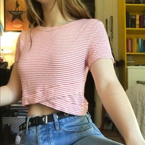 CROPPED PINK TEE